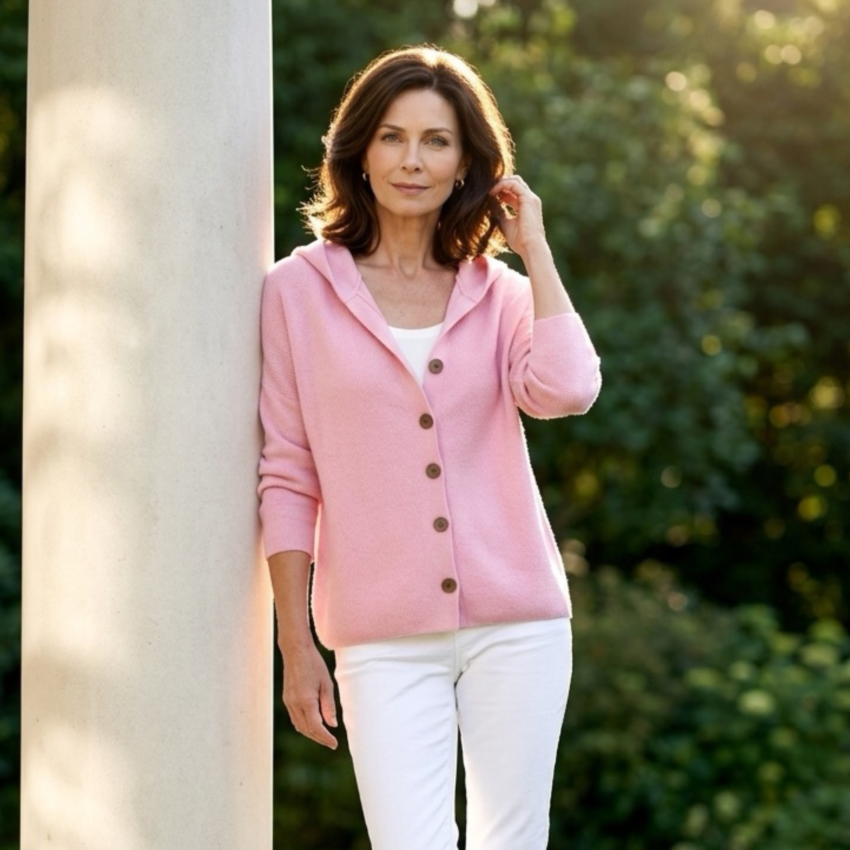 Alva | Strickcardigan mit Kapuze