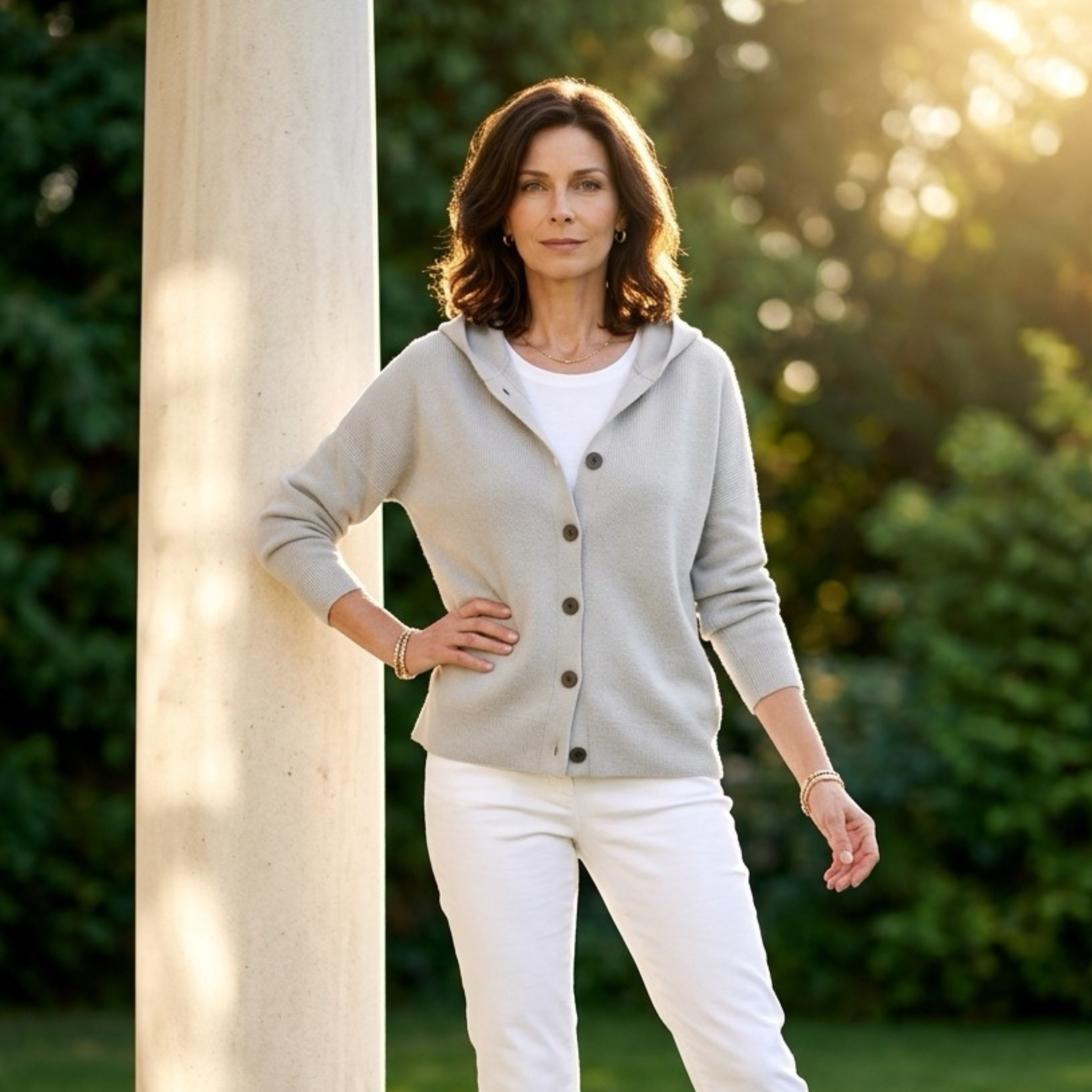 Alva | Strickcardigan mit Kapuze