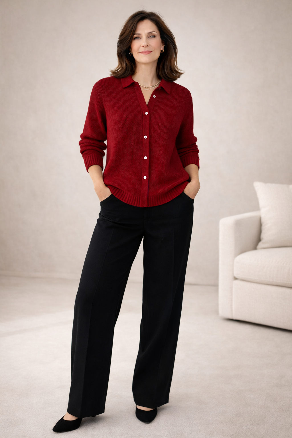 Clarisse | Eleganter Strickcardigan