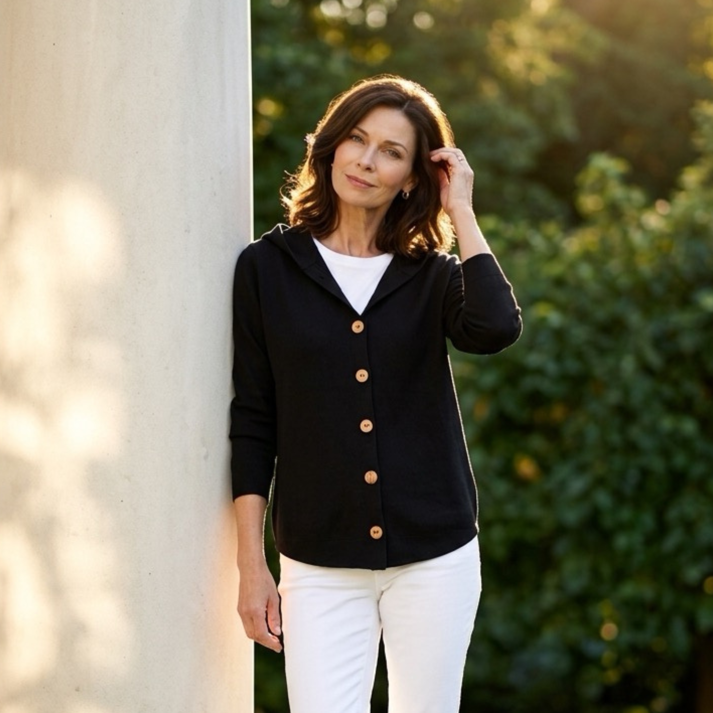 Alva | Strickcardigan mit Kapuze