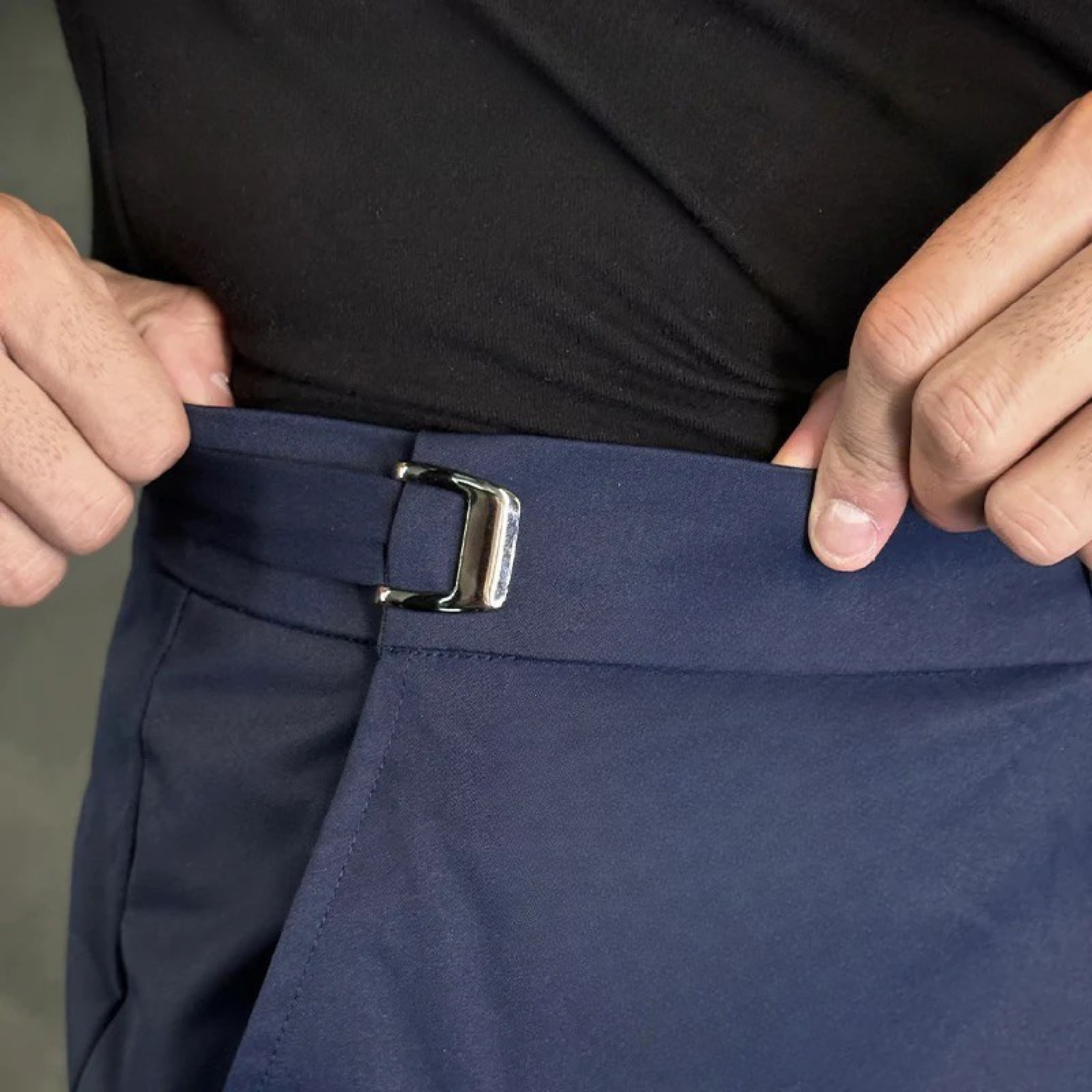 Alessio | Slim-Fit Stretchhose mit integrierter Bundverstellung