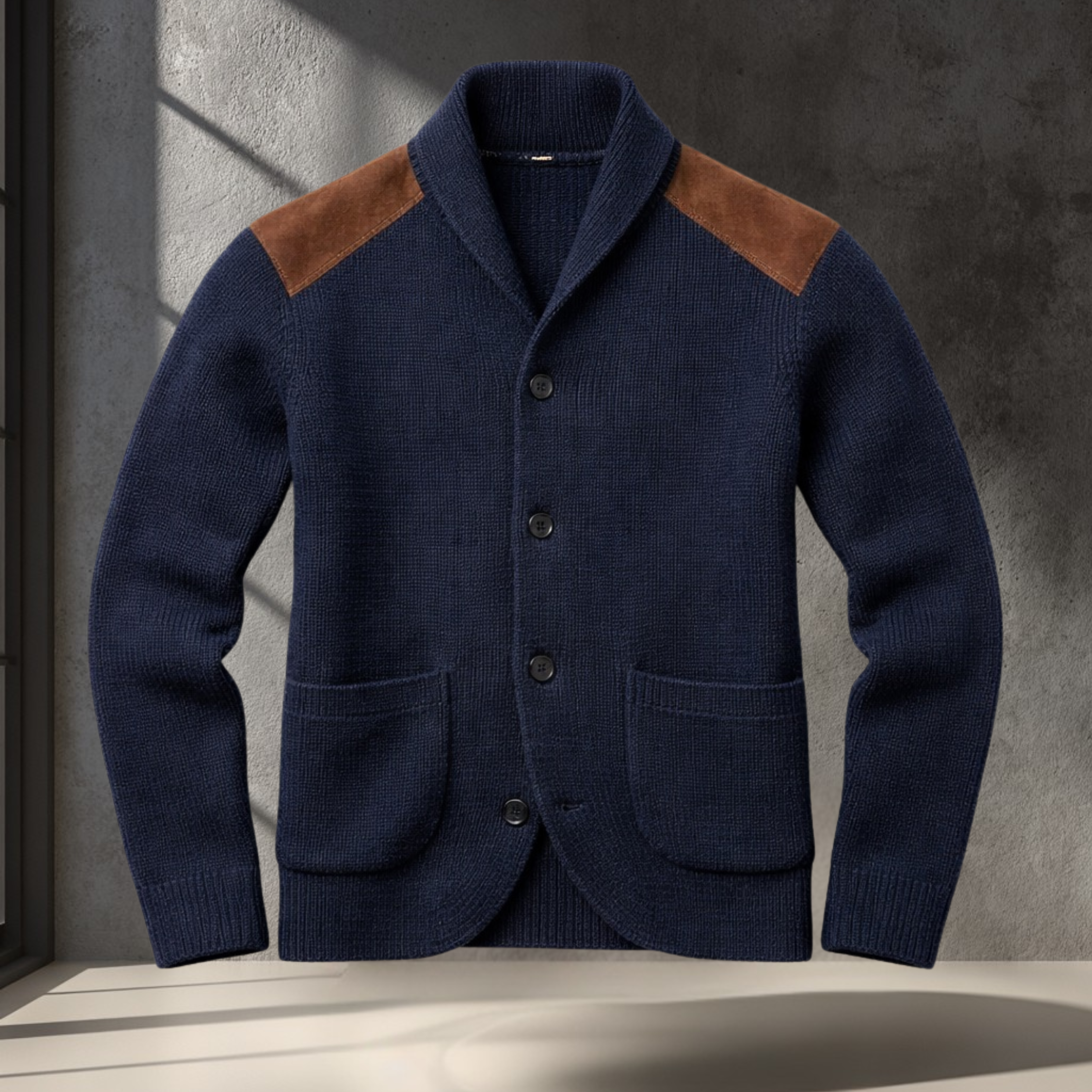 Lorenzo | Strukturierter Strick-Blazer für Männer