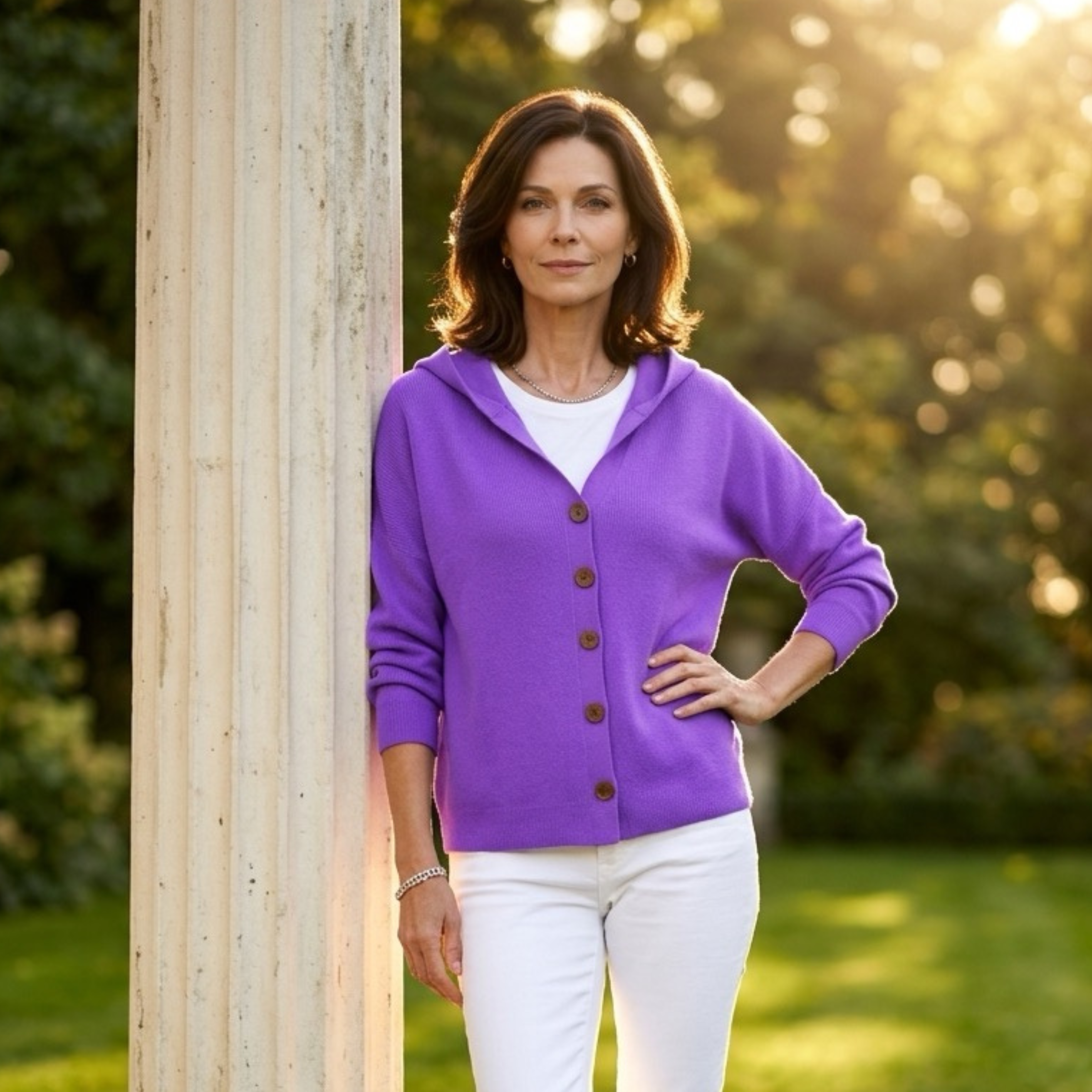 Alva | Strickcardigan mit Kapuze
