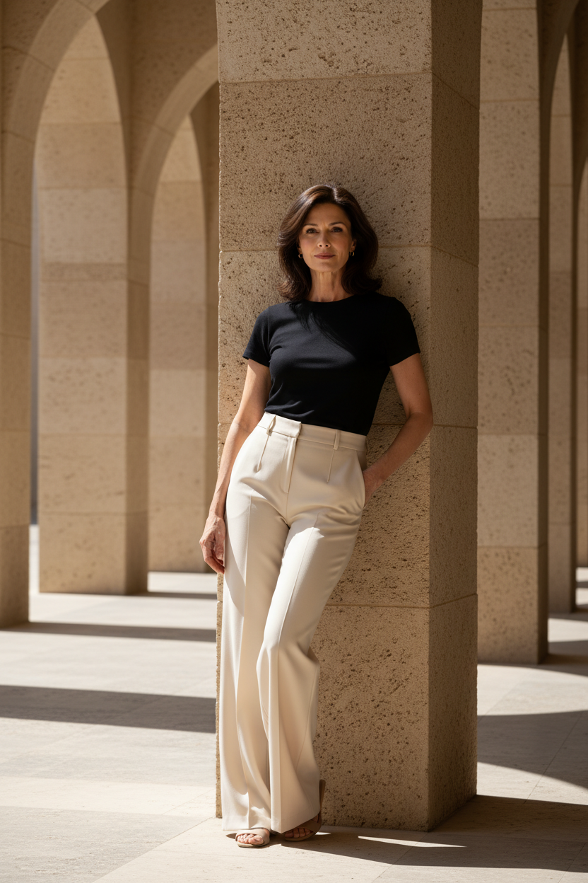 Alena | Klassische Damenhose mit hoher Taille