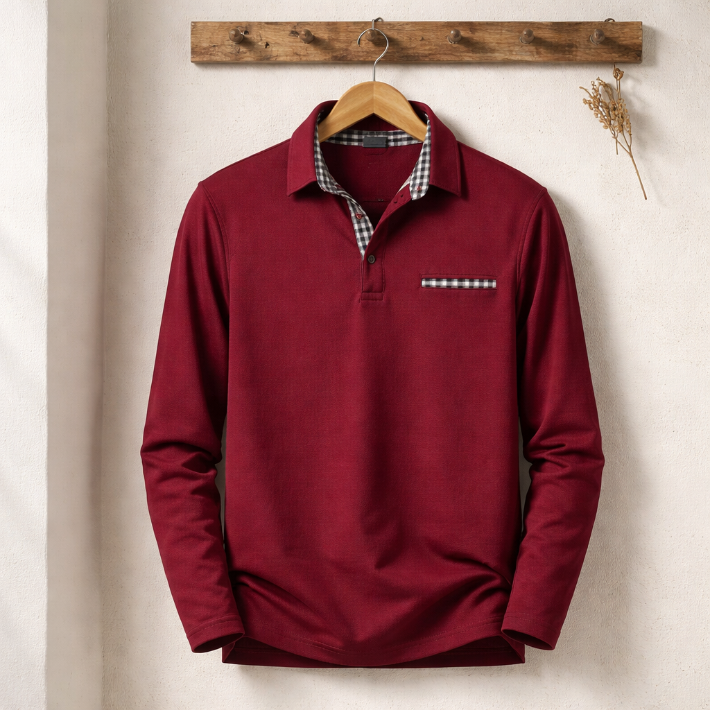 Alvero | Charakterstarkes Langarm-Poloshirt
