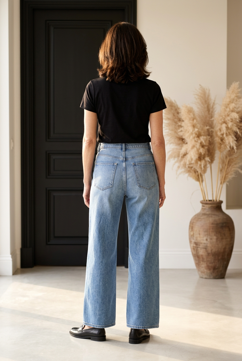 Livia | High-Waist Wide-Leg Jeans mit klarer Silhouette