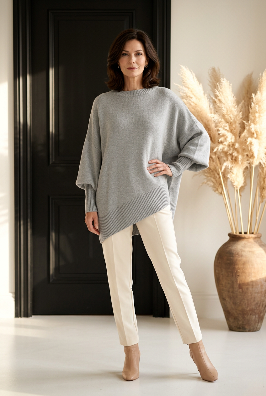 Celine | Oversize-Strickpullover mit weicher Struktur