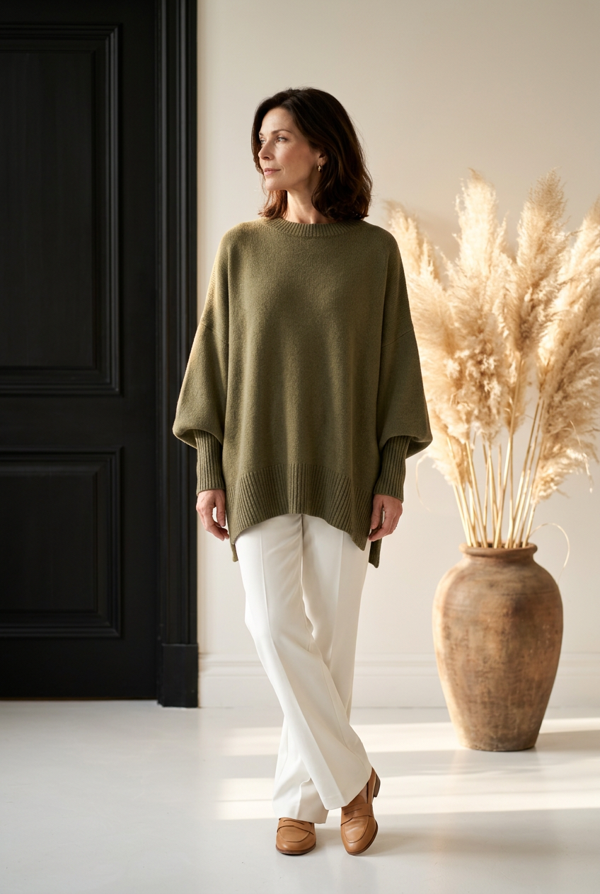Celine | Oversize-Strickpullover mit weicher Struktur
