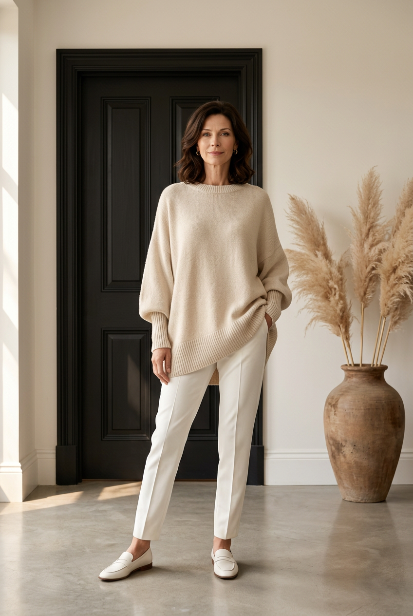 Celine | Oversize-Strickpullover mit weicher Struktur