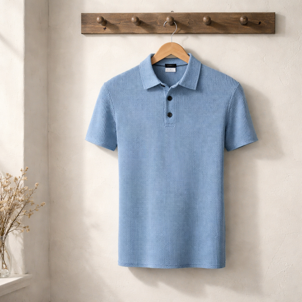 Matteo | Struktur-Polo mit moderner Silhouette