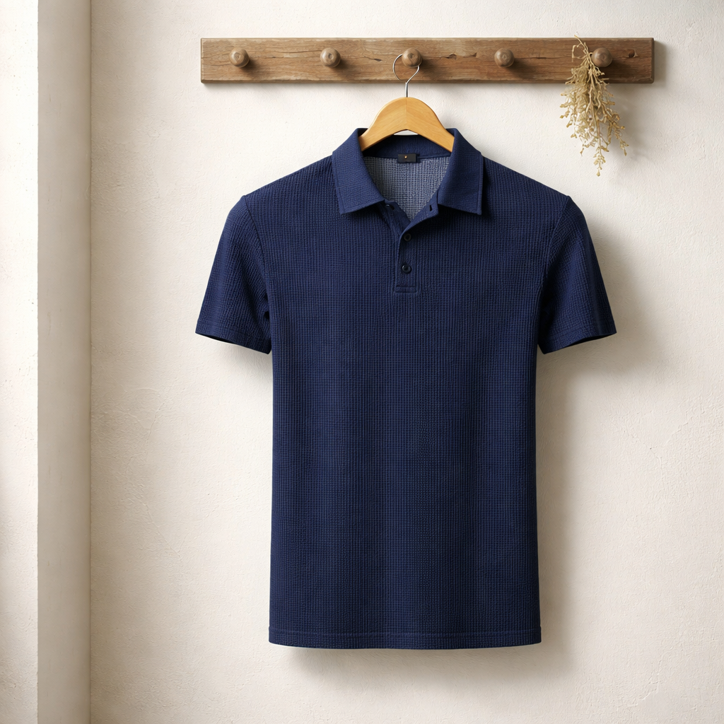 Matteo | Struktur-Polo mit moderner Silhouette