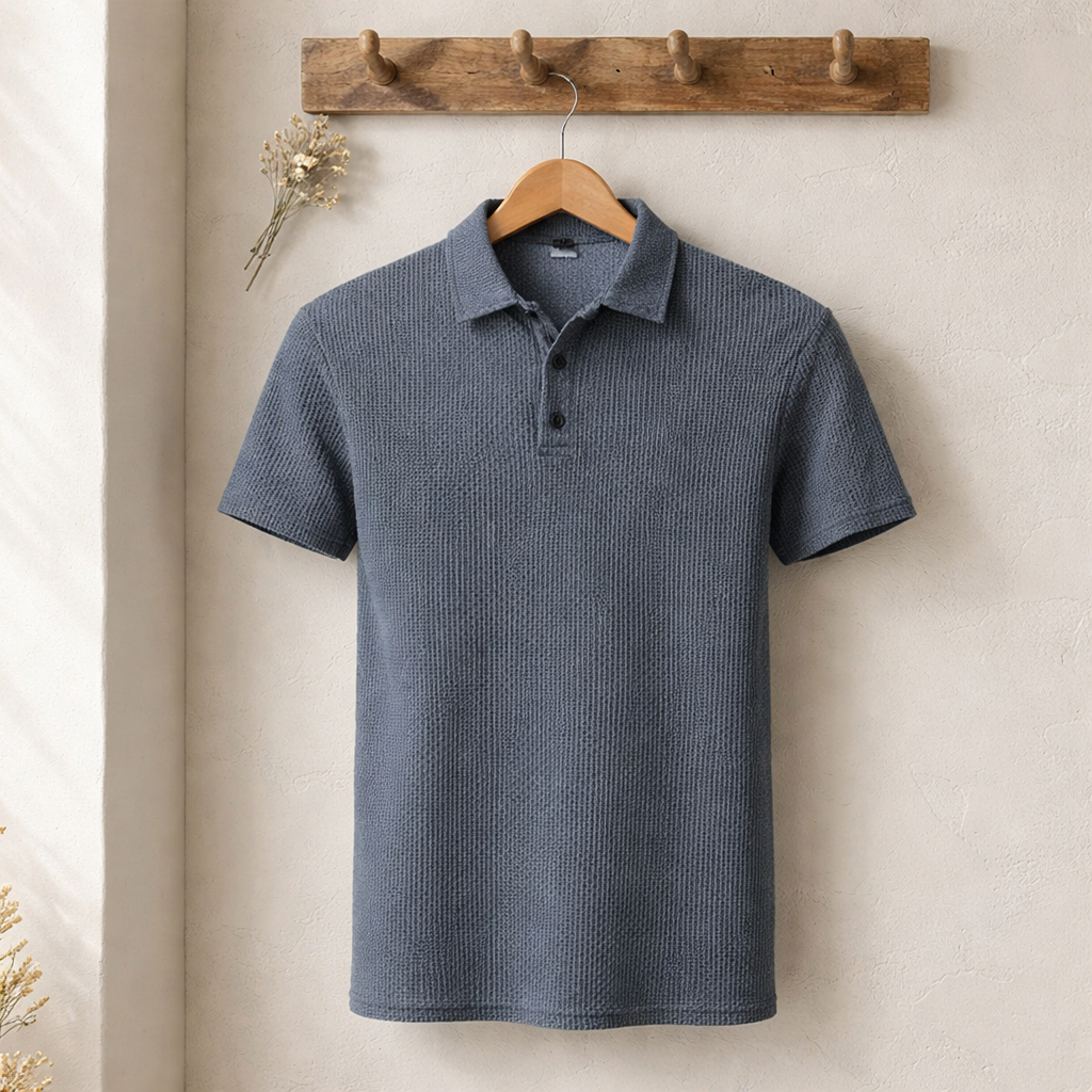 Matteo | Struktur-Polo mit moderner Silhouette