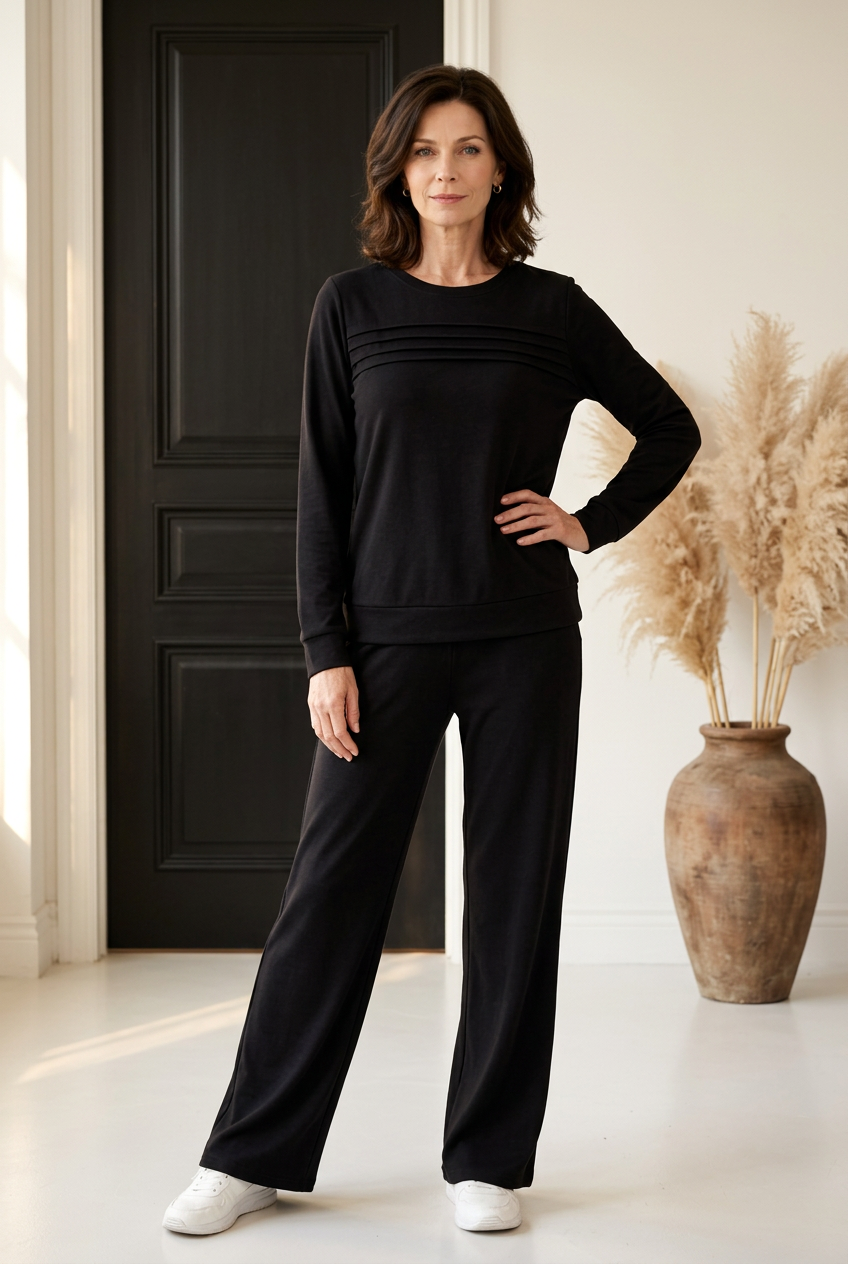 Bianca | Elegantes Damen Zweiteiler-Set mit Weiten Hosen