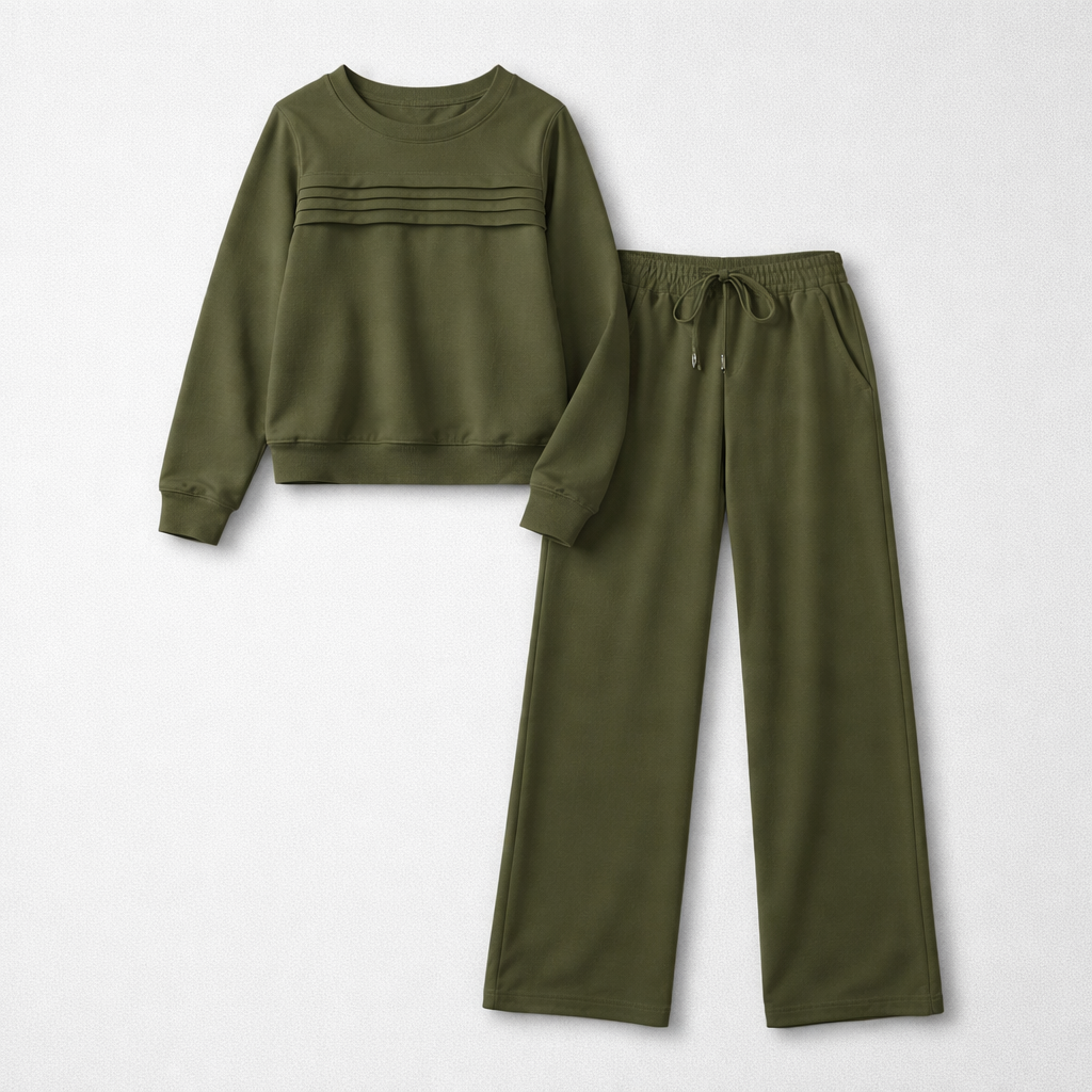Bianca | Elegantes Damen Zweiteiler-Set mit Weiten Hosen