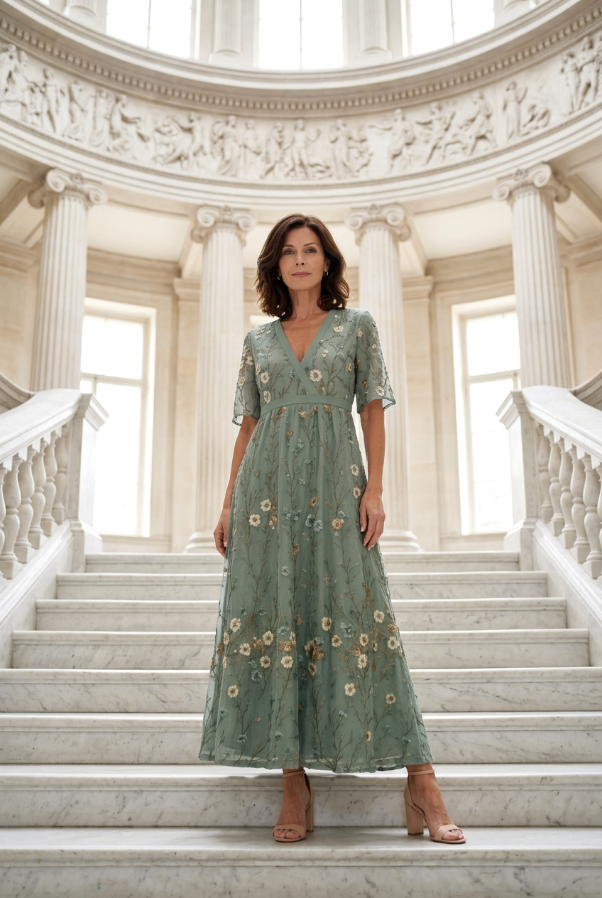 Vela | Elegantes Boho Kleid mit V-Ausschnitt
