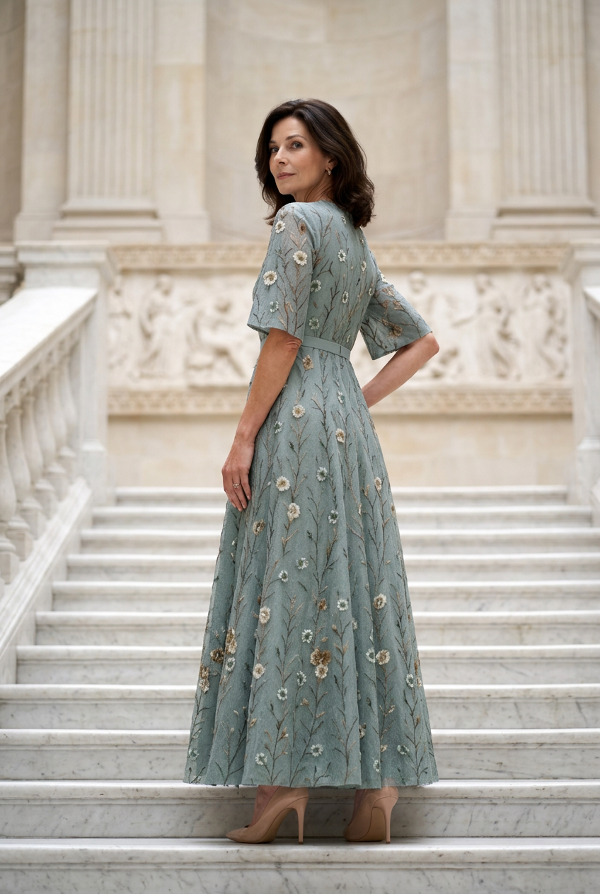Vela | Elegantes Boho Kleid mit V-Ausschnitt