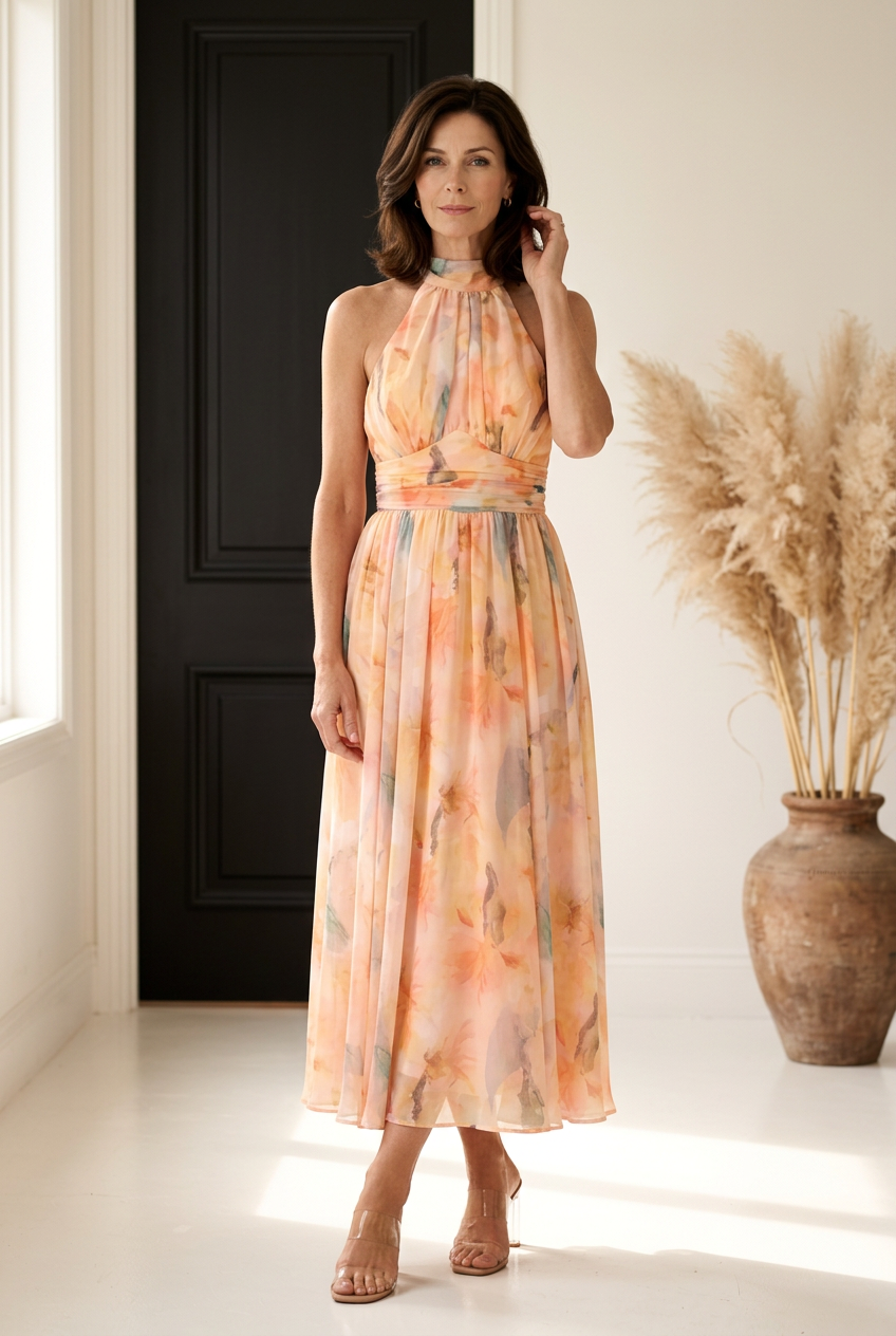 Isabella | elegantes Halter-Maxikleid