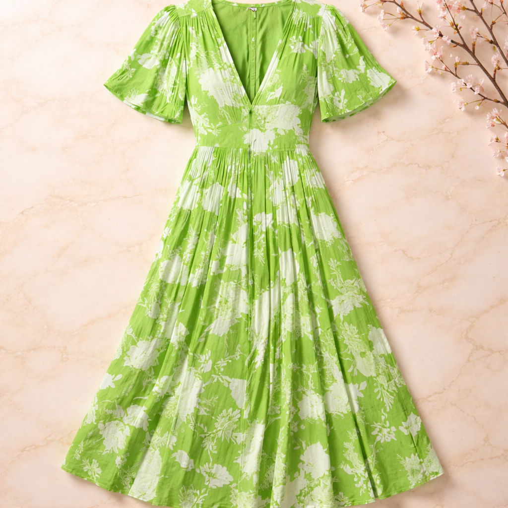 Avelia | florales Maxikleid