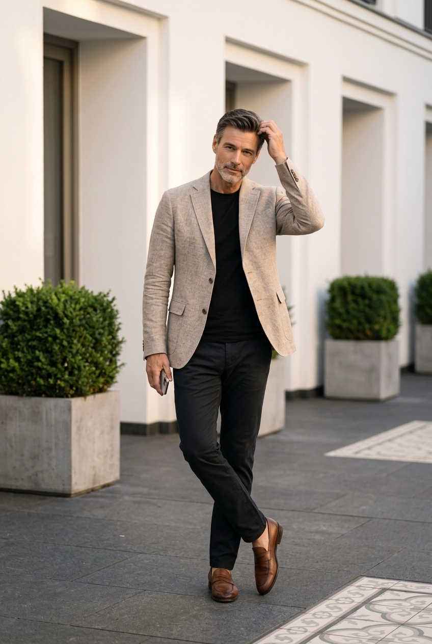 Marco | Leichter Slim-Fit Blazer für Herren