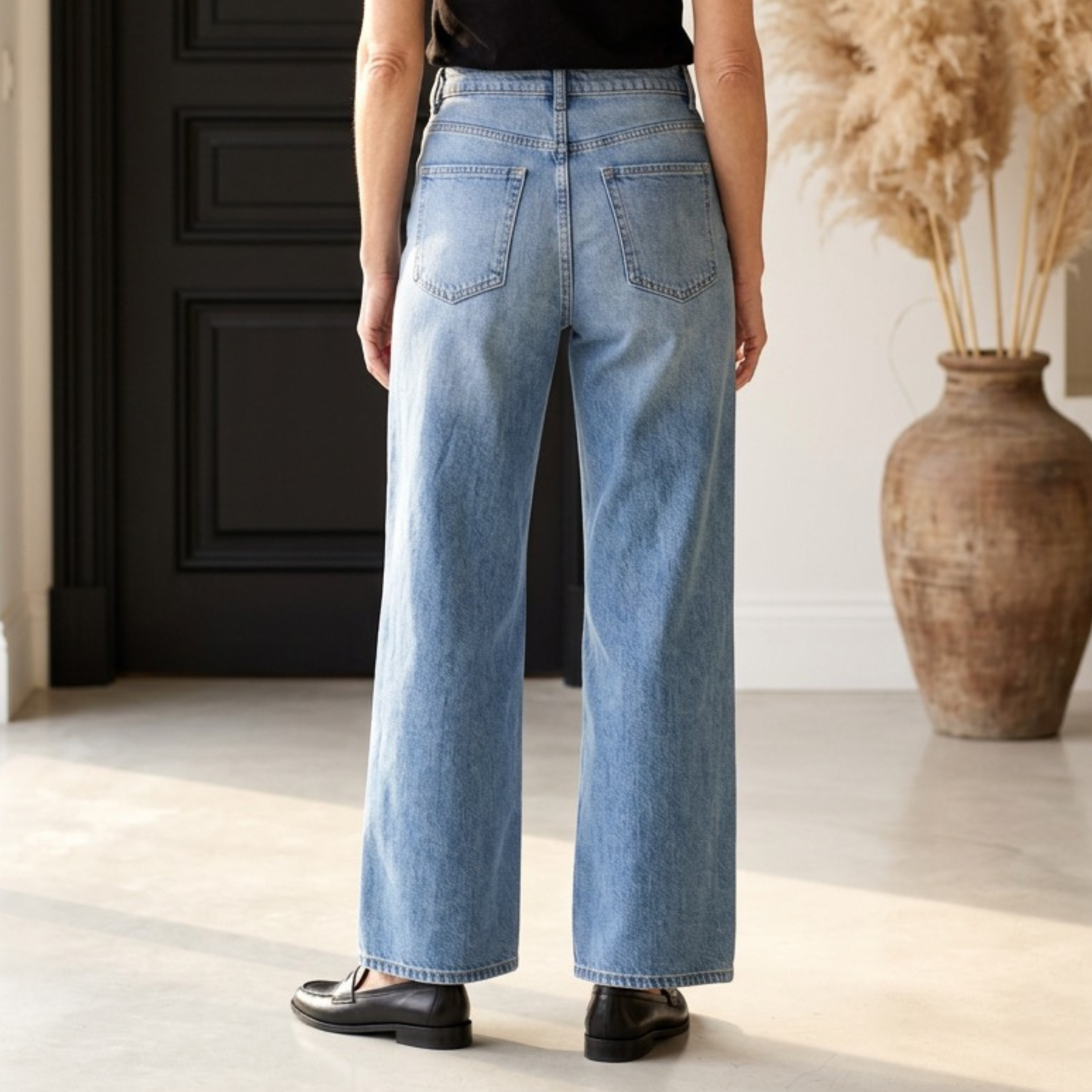 Livia | High-Waist Wide-Leg Jeans mit klarer Silhouette