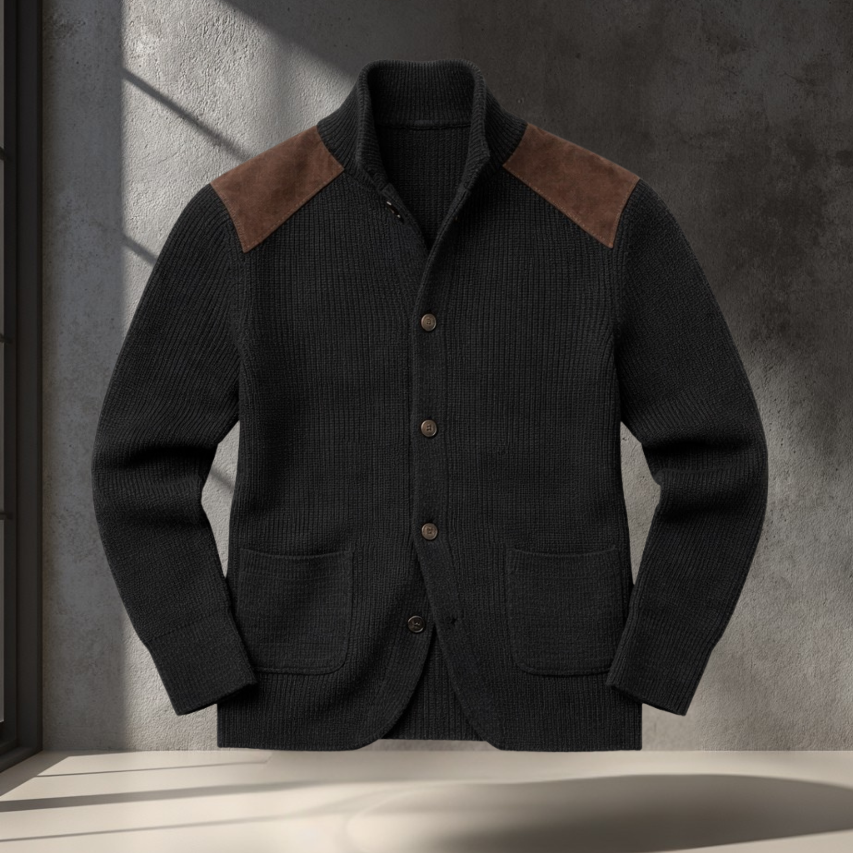 Lorenzo | Strukturierter Strick-Blazer für Männer