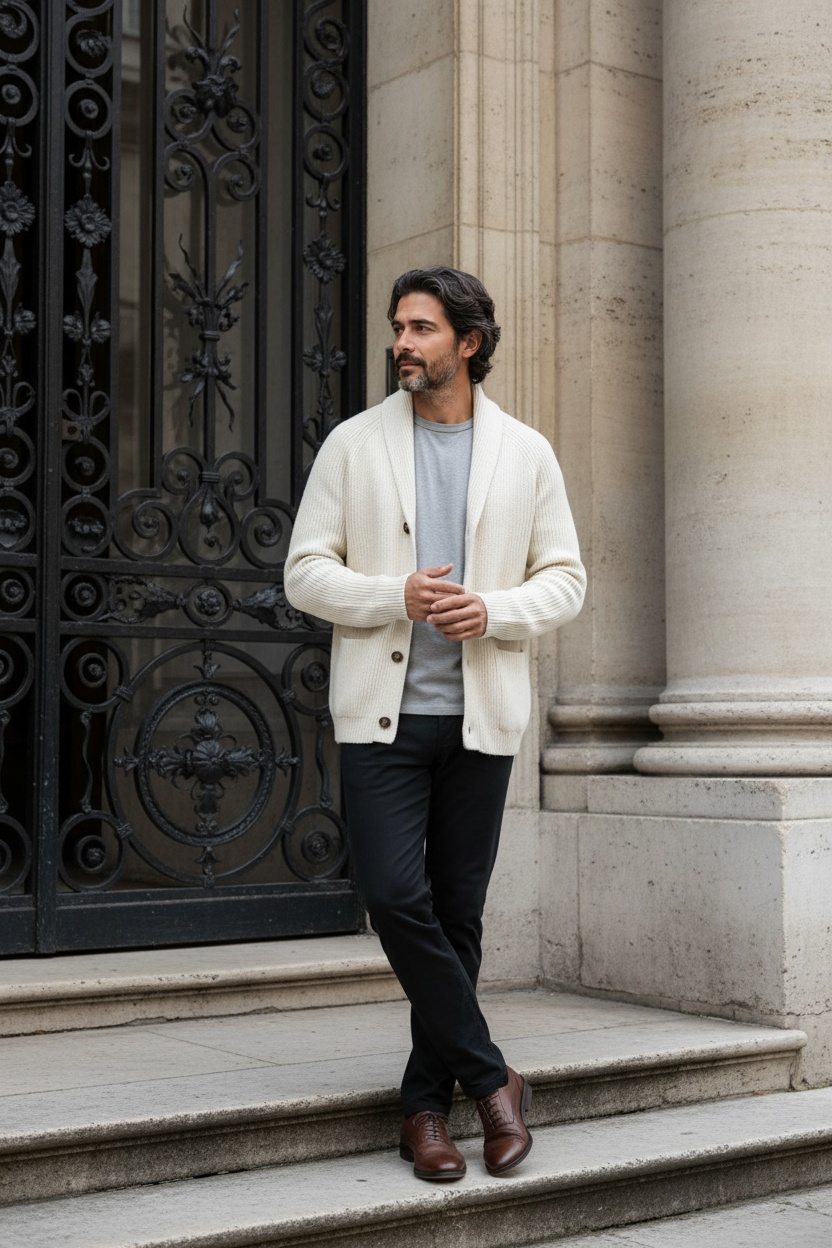 Maximilian | Premium Schalkragen-Cardigan