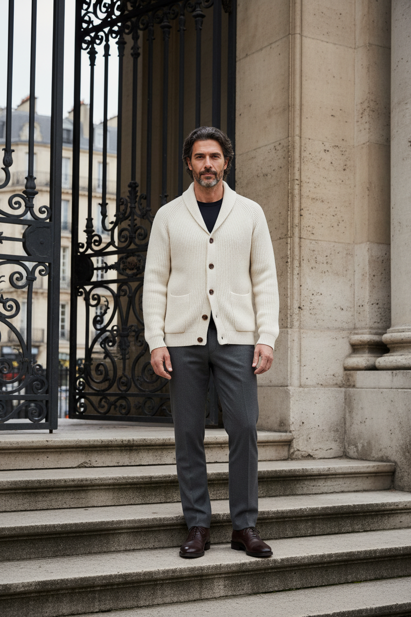 Maximilian | Premium Schalkragen-Cardigan