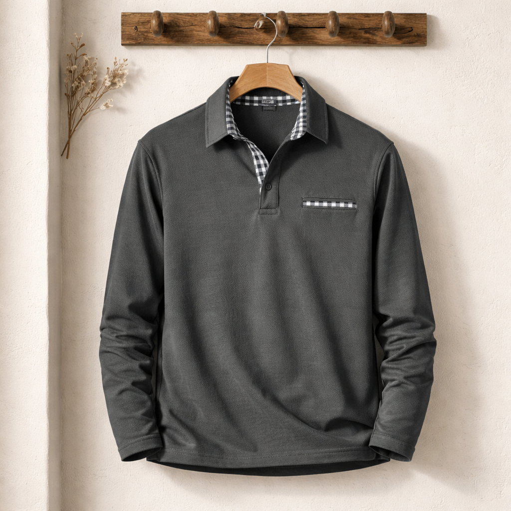 Alvero | Charakterstarkes Langarm-Poloshirt