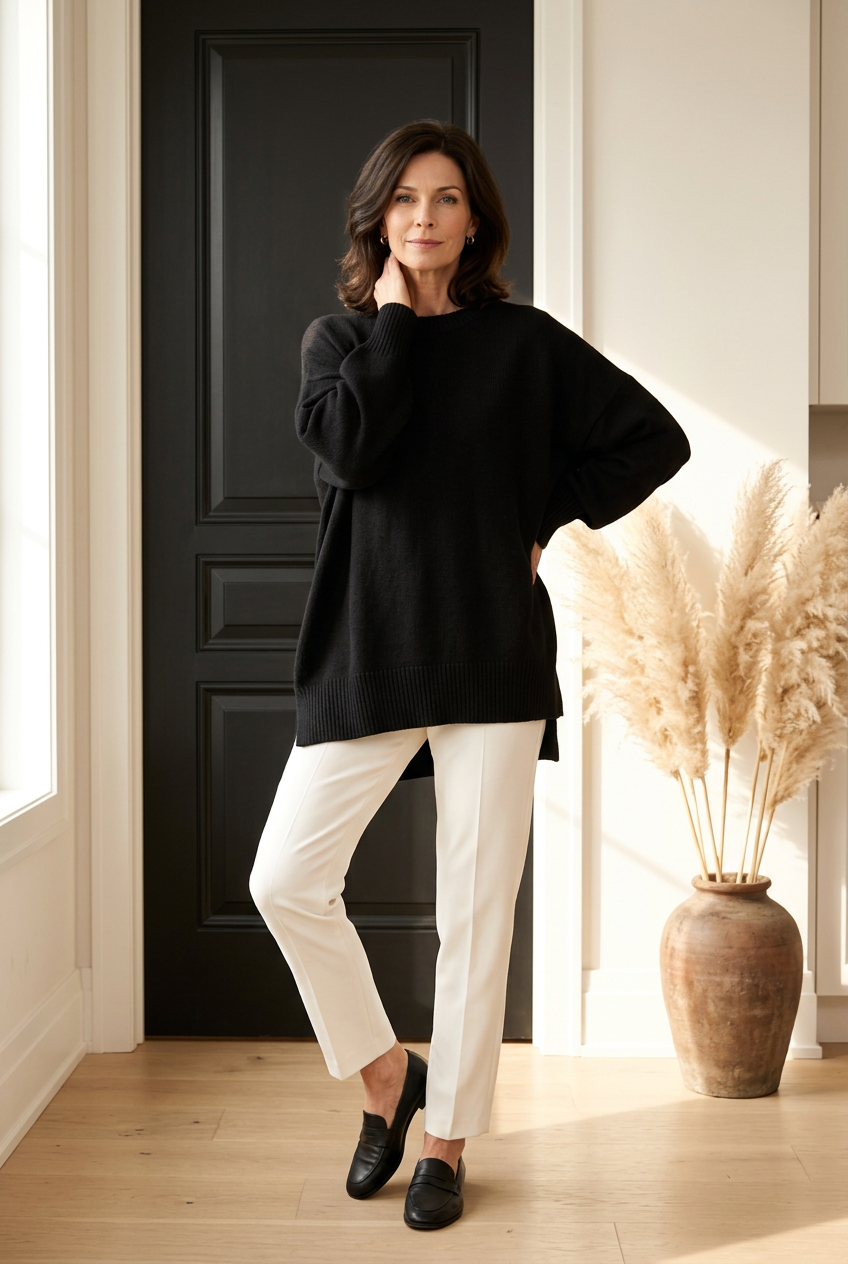 Celine | Oversize-Strickpullover mit weicher Struktur