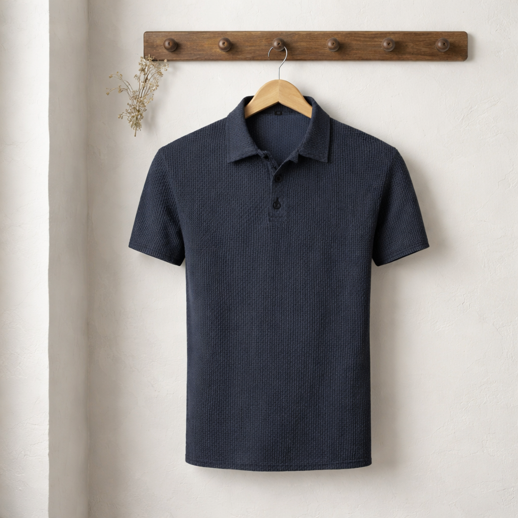 Matteo | Struktur-Polo mit moderner Silhouette