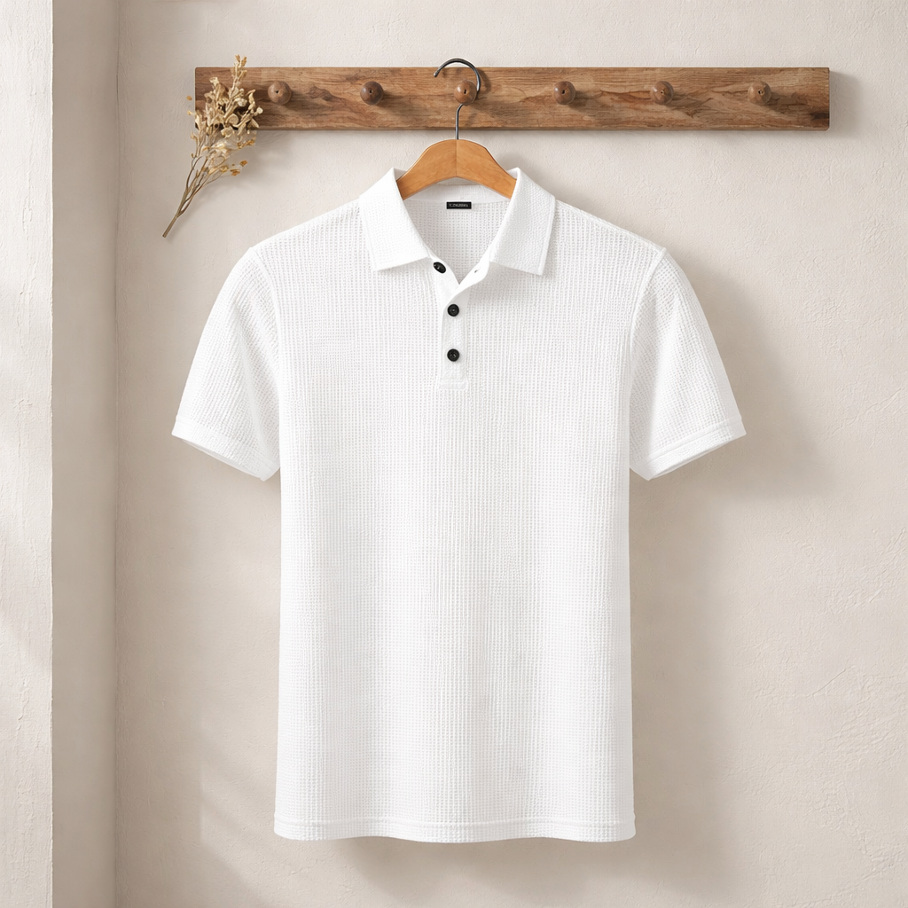 Matteo | Struktur-Polo mit moderner Silhouette