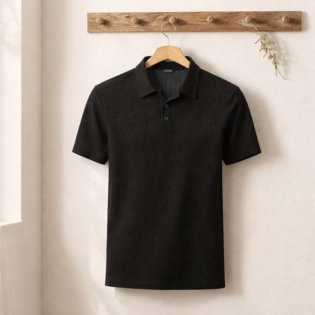 Matteo | Struktur-Polo mit moderner Silhouette