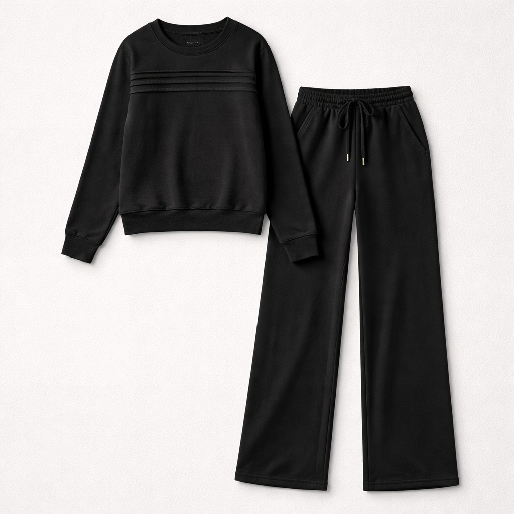 Bianca | Elegantes Damen Zweiteiler-Set mit Weiten Hosen
