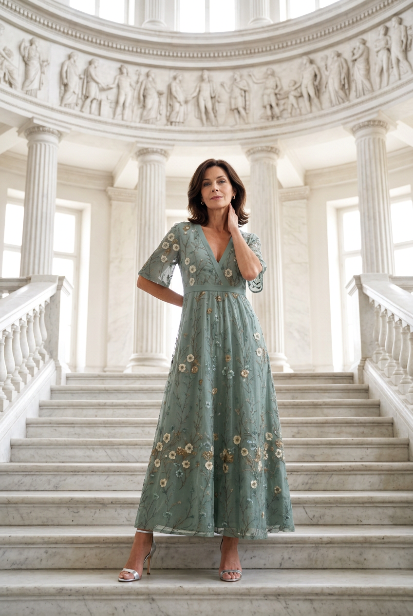 Vela | Elegantes Boho Kleid mit V-Ausschnitt