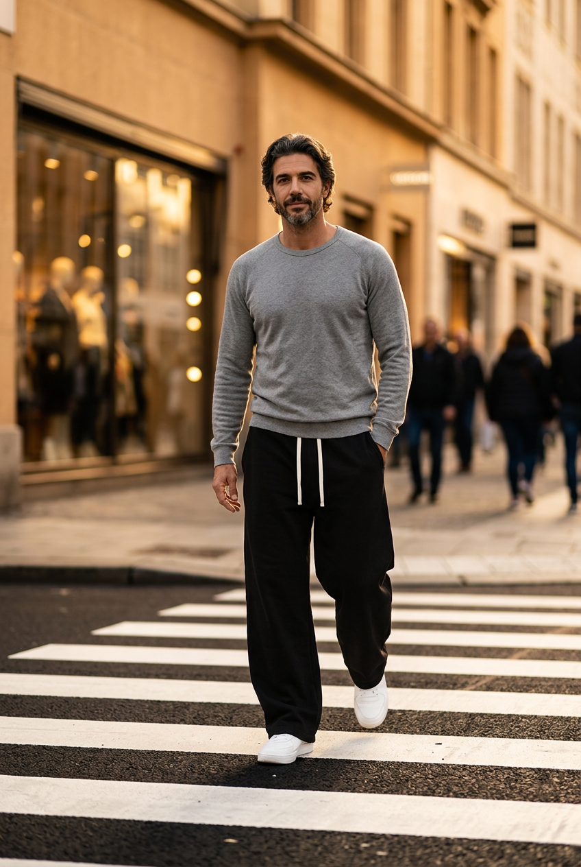 Luca | Bequeme Herren Freizeithose mit Kordelzug