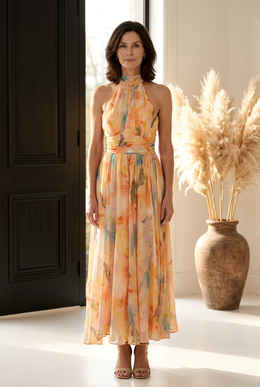 Isabella | elegantes Halter-Maxikleid