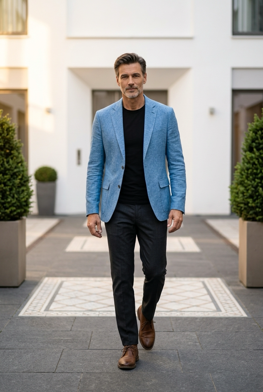 Marco | Leichter Slim-Fit Blazer für Herren