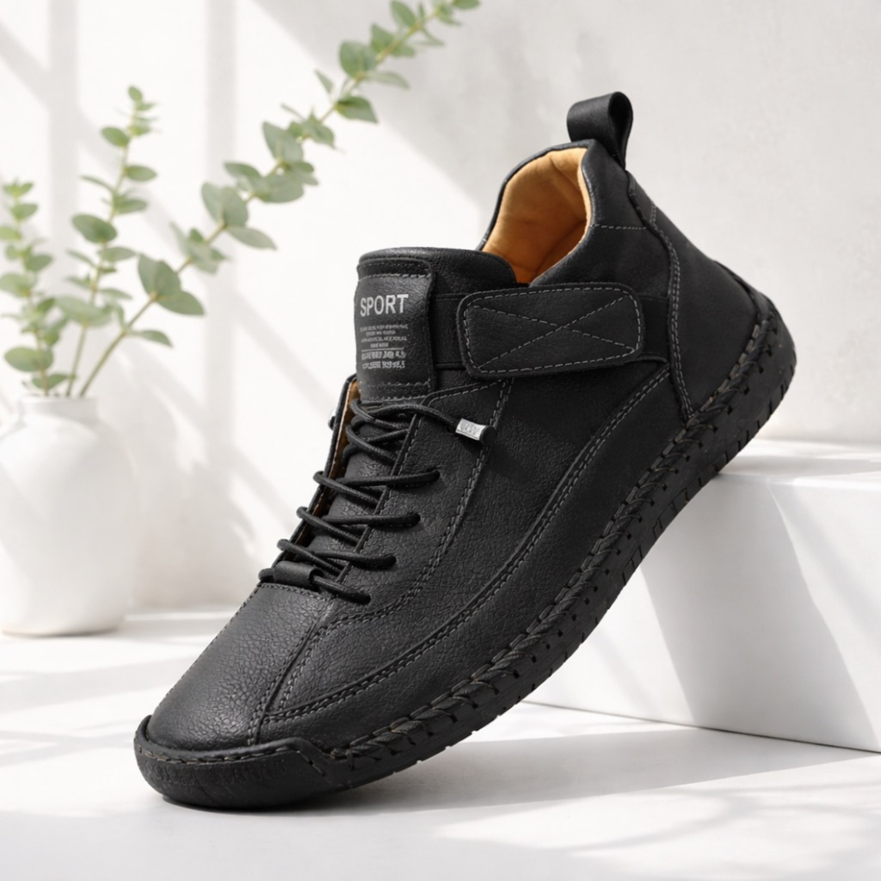 Jonas | klassischer Leder-Sneaker