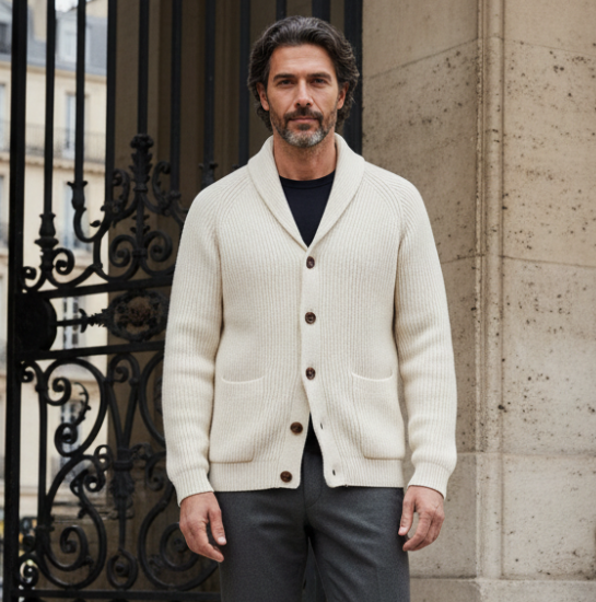 Maximilian | Premium Schalkragen-Cardigan